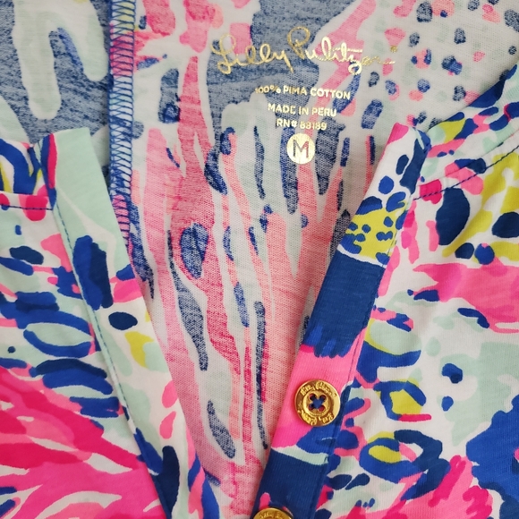 Lilly Pulitzer Banyan Dress Sunken Treasure SzM - Picture 3 of 7